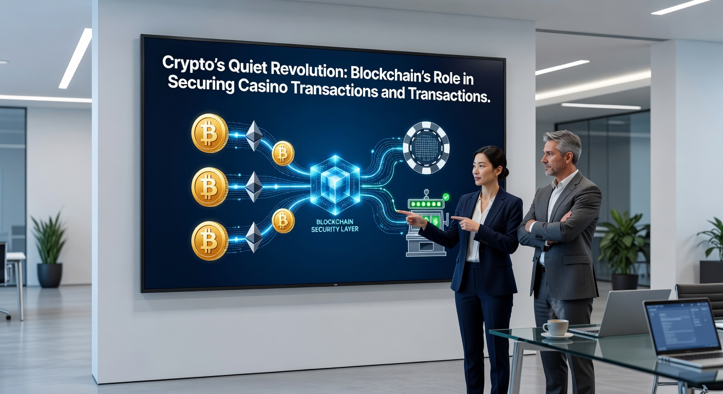 Close-up of a smartphone displaying a blockchain transaction confirmation amid casino chips and cards, illustrating mobile crypto security