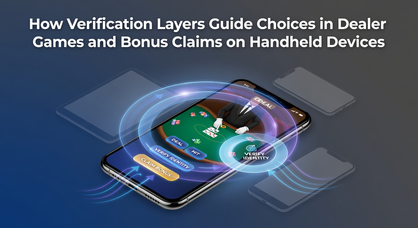 Mobile device displaying secure verification interface for live dealer casino games and bonus processing