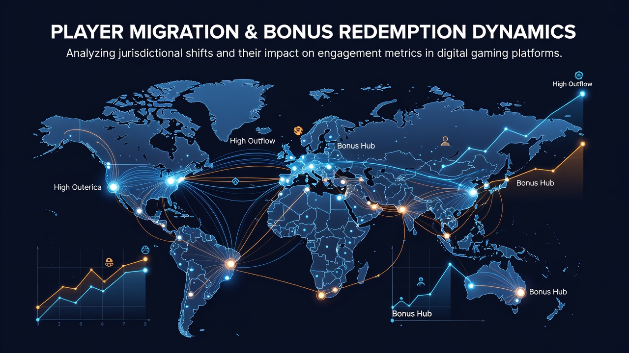 Encrypted platform interface displaying bonus redemption metrics across different regulatory zones