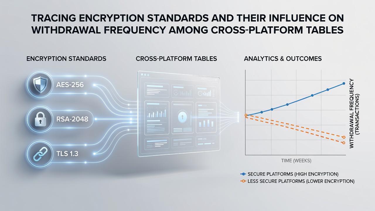 Chart displaying withdrawal frequency trends linked to encryption upgrades across mobile and desktop table game platforms